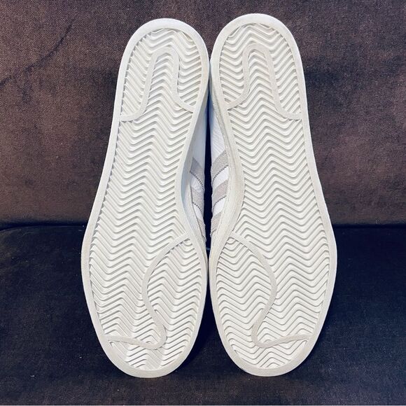 KITH Adidas Campus Leather White and Gold Sneakers mens size 12 US 46 2/3 EUR - Picture 8 of 8